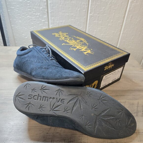 Schmoove Men\'s SUEDE Jamaica Corso Easy Oxfords BLUE